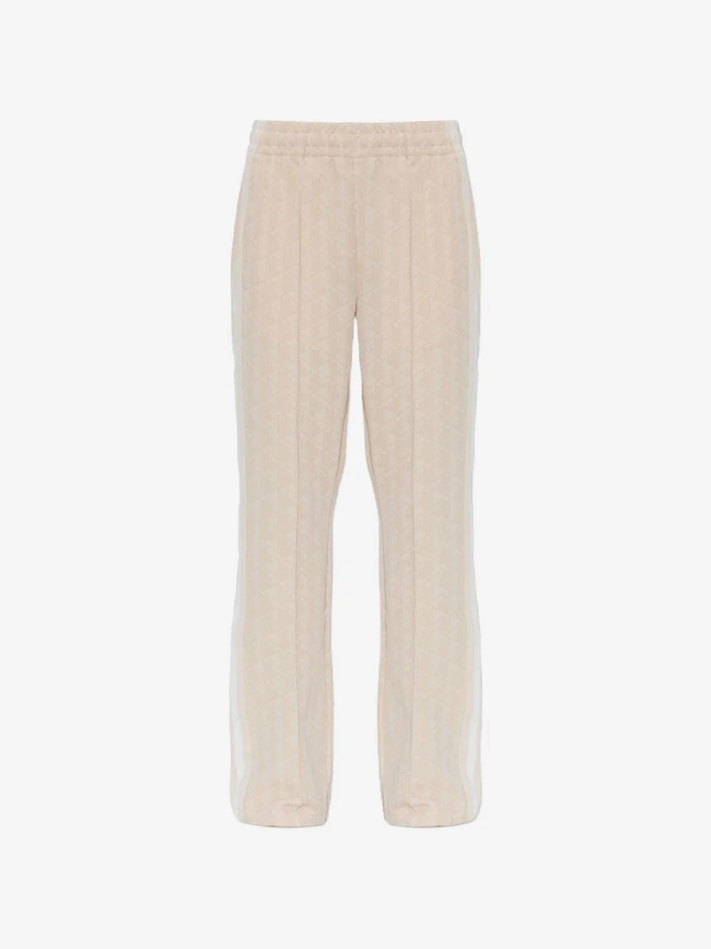 monogram-pattern flared track pants - 1