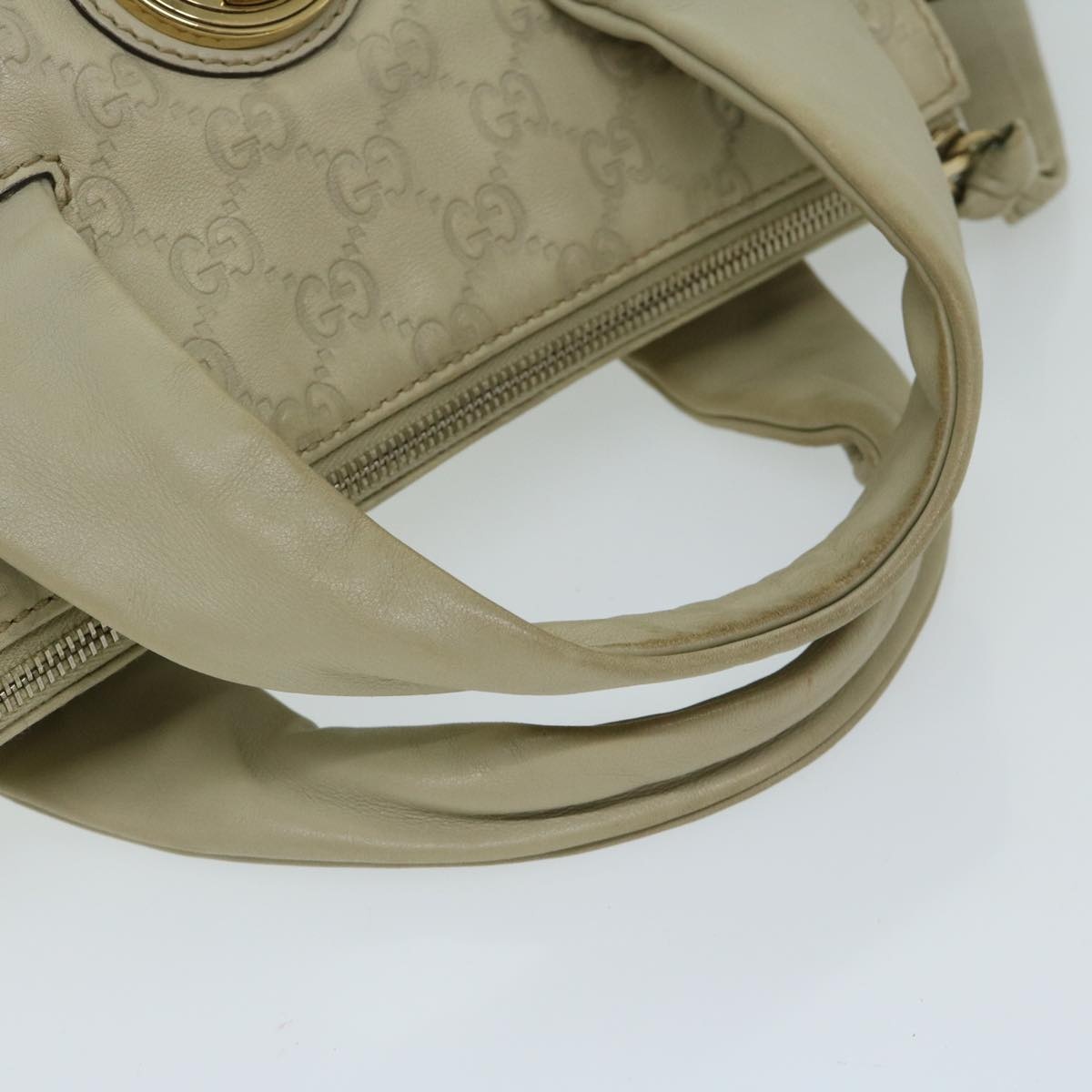 GUCCI Guccissima GG Canvas Hand Bag Beige - 7