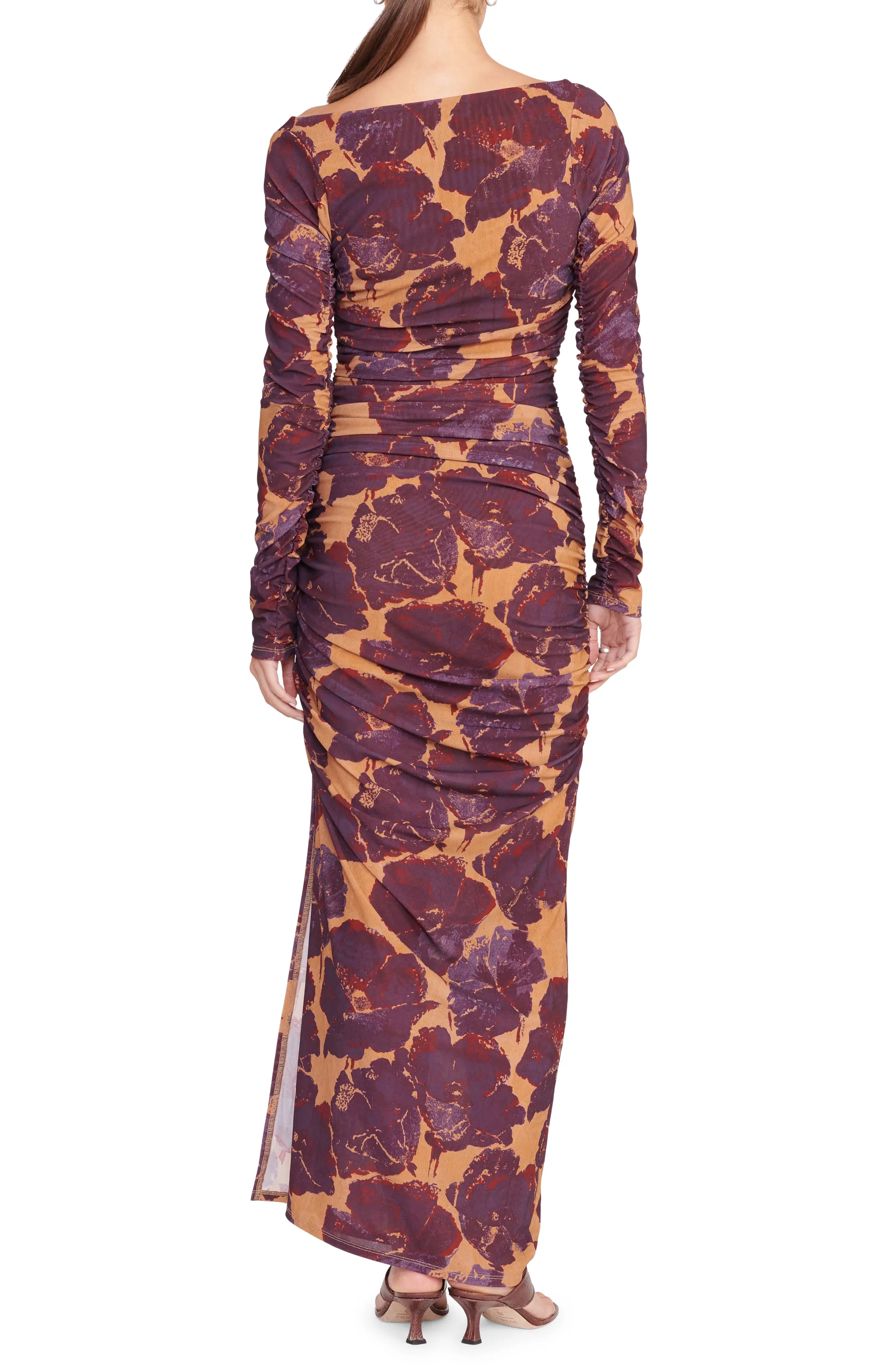 Solana Floral Print Long Sleeve Maxi Dress - 2