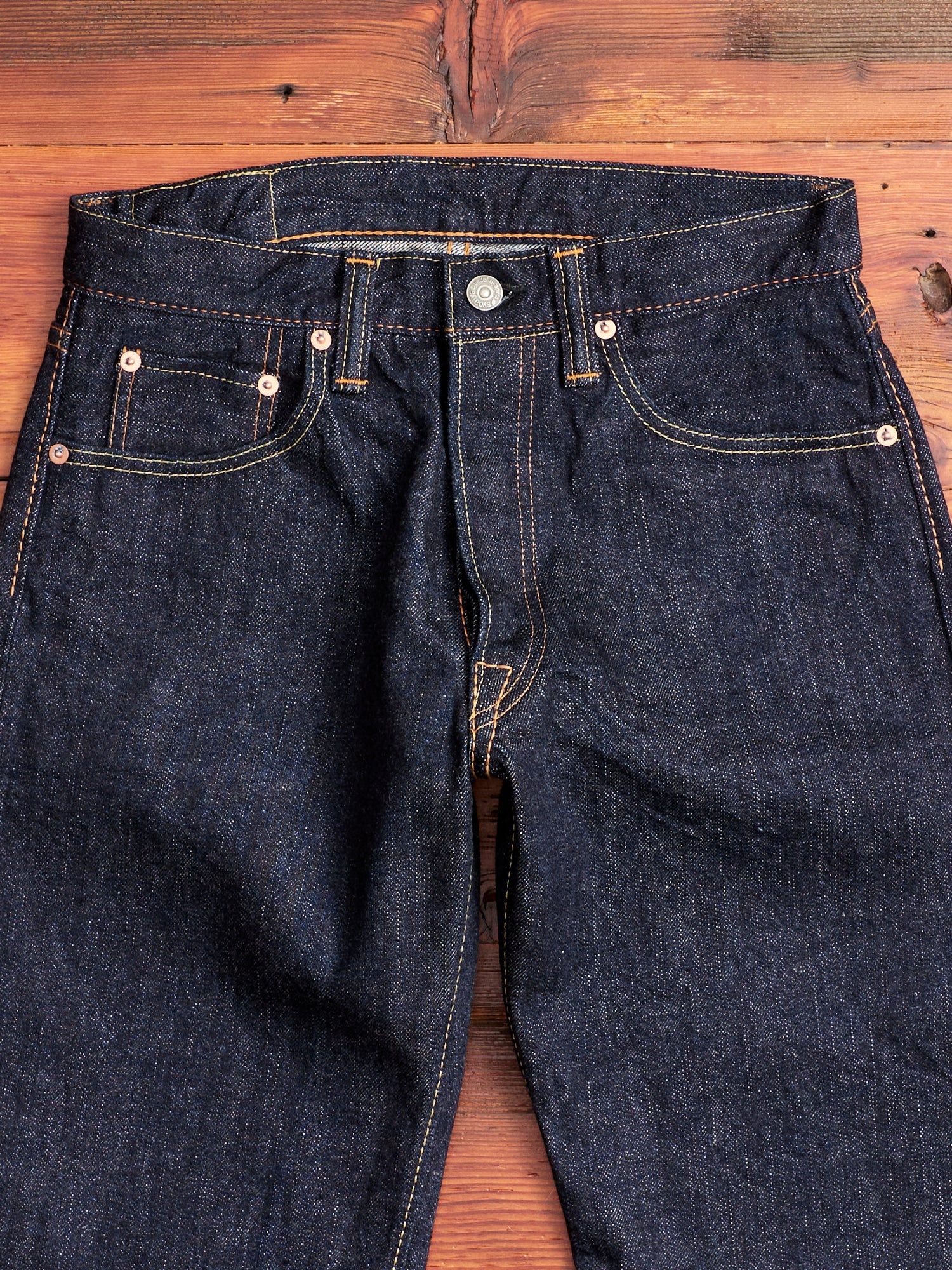 XX-003 14oz Rinsed Selvedge Denim - Regular Straight Fit - 5