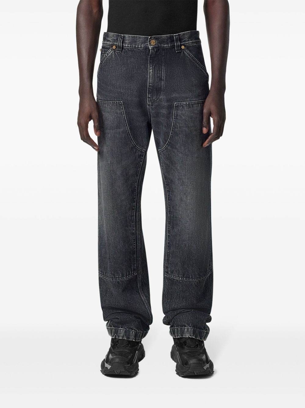 logo-patch jeans - 3