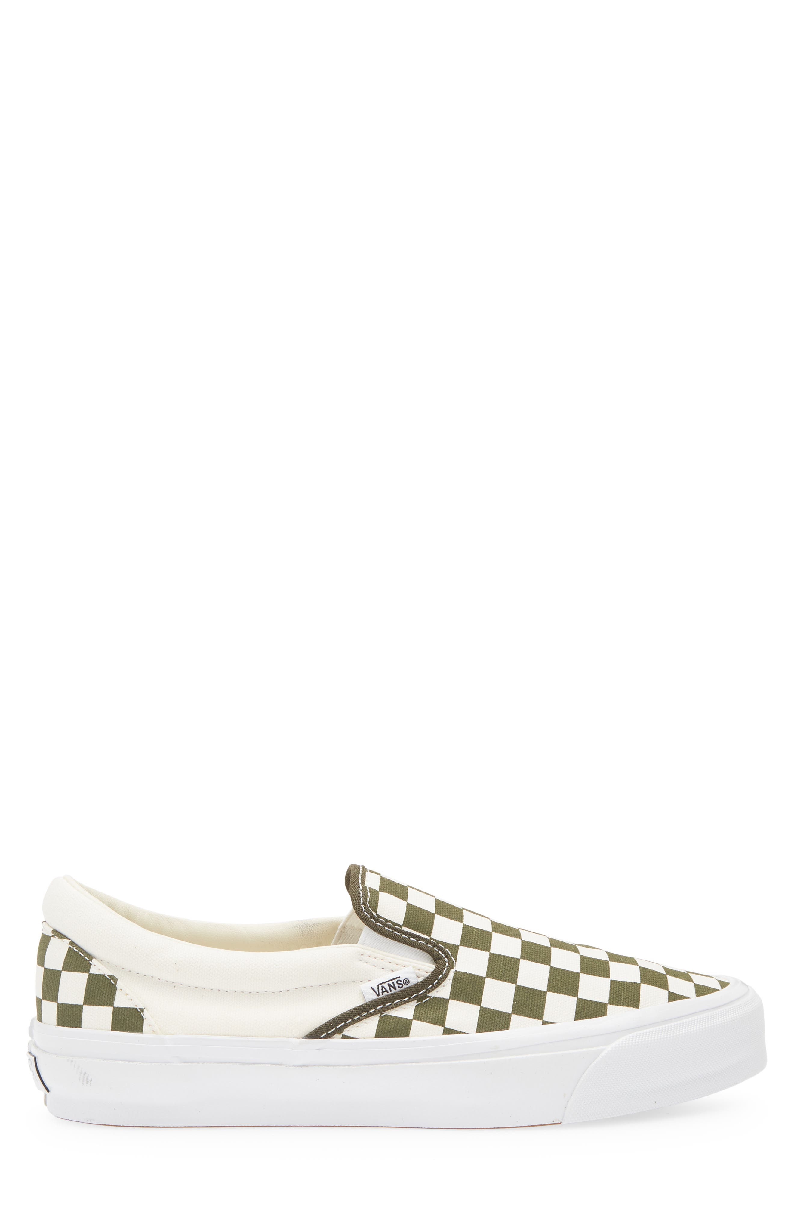 Vans Premium Slip-On Sneaker in Checkerboard Grape Leaf at Nordstrom - 3