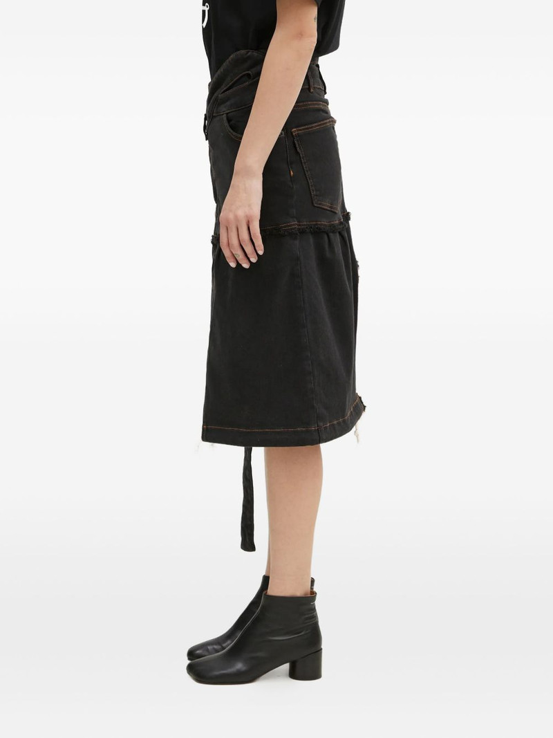 frayed split skirt 3