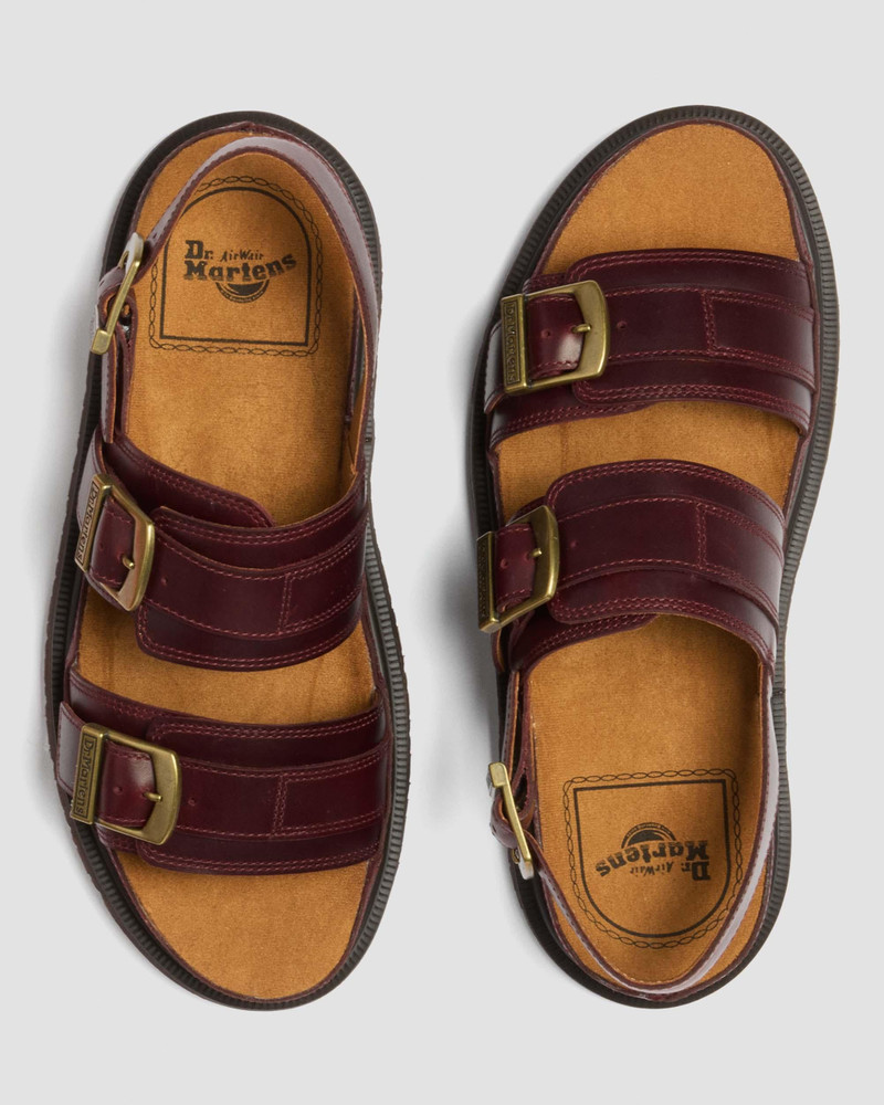 Dr. Martens San Two Strap Orleans Leather Sandals outlook