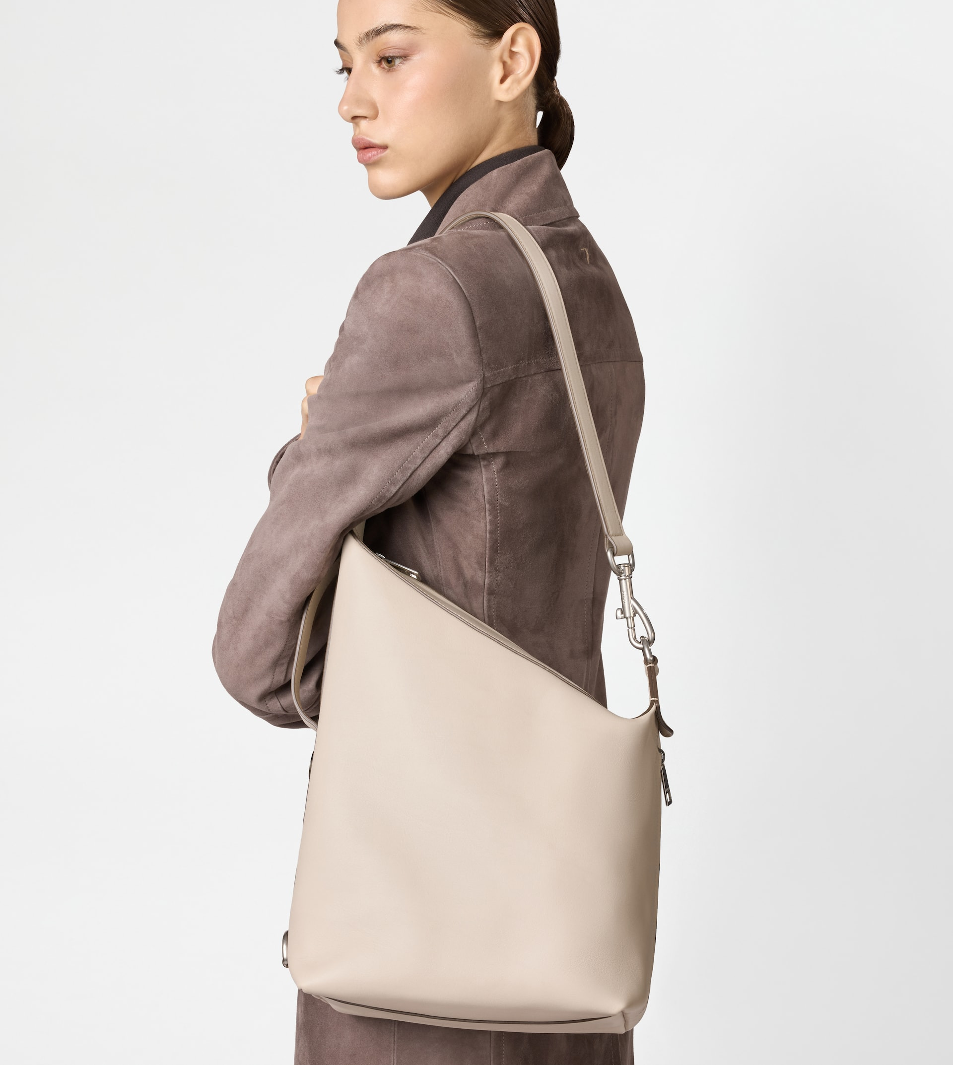 TOD’S MEDA BAG IN LEATHER SMALL - OFF WHITE - 6