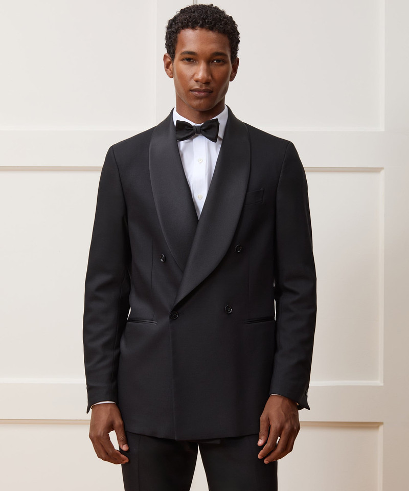 TODD SNYDER Italian Wool Double-Breasted Shawl Tuxedo Jacket outlook