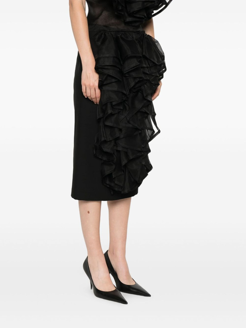 ruffled volant midi skirt 3