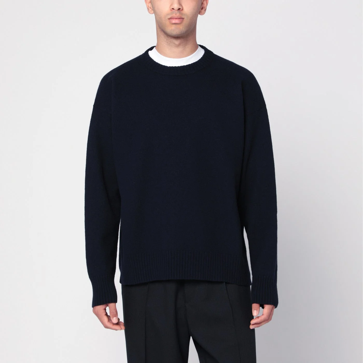 Midnight blue cotton T-shirt - 1