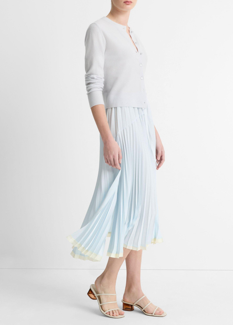Pleated Satin Tiered Skirt 2