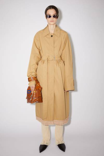 Acne Studios Ruffle hem coat - Beige outlook