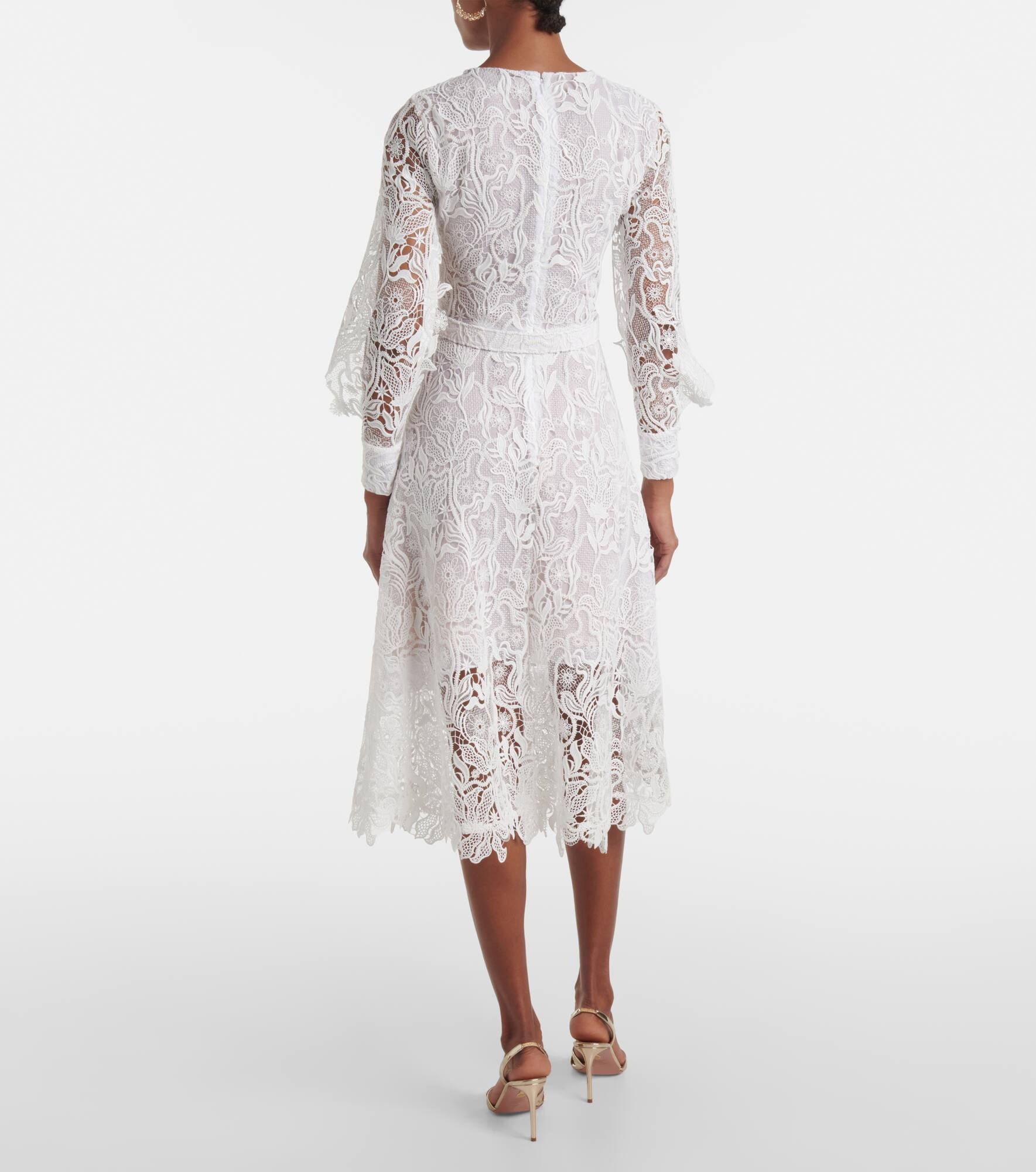 Floral lace cocktail dress - 3