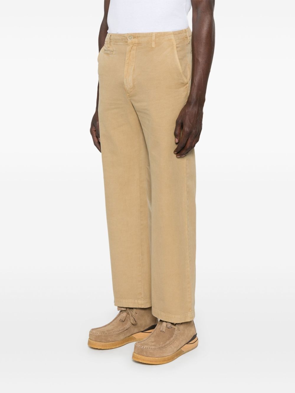 dyed gabardine trousers - 3