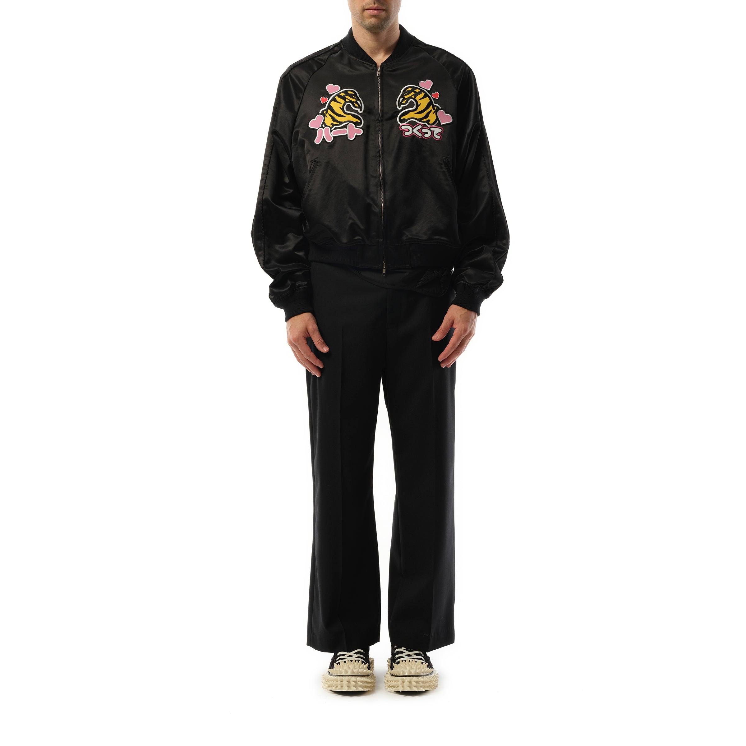 Tiger Fan-Service Souvenir Jacket in Black - 4