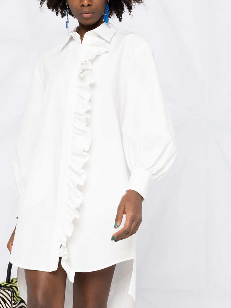 ruffle detail shirt dress 5