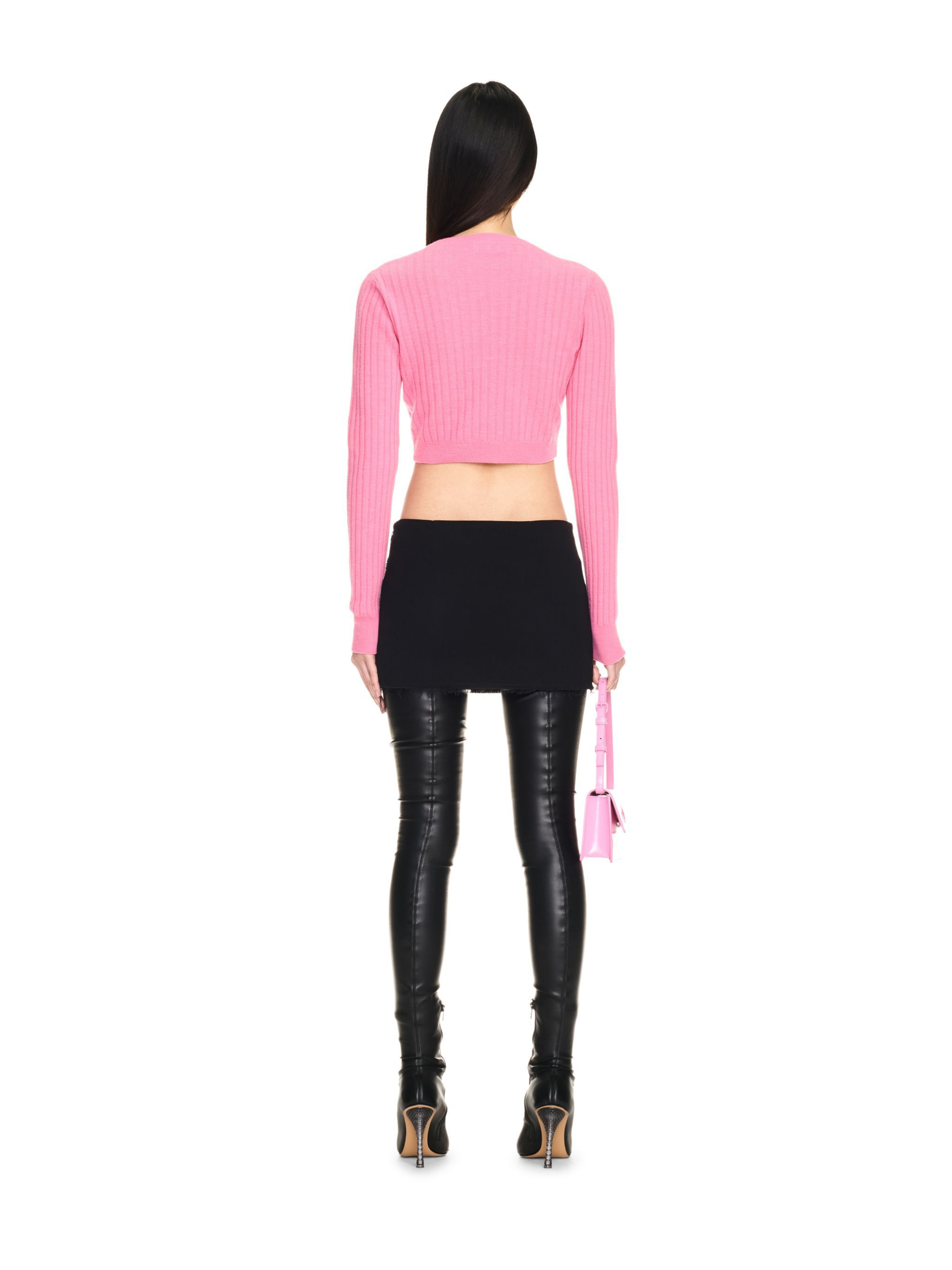 We Upside Down Crop Cardigan - 4