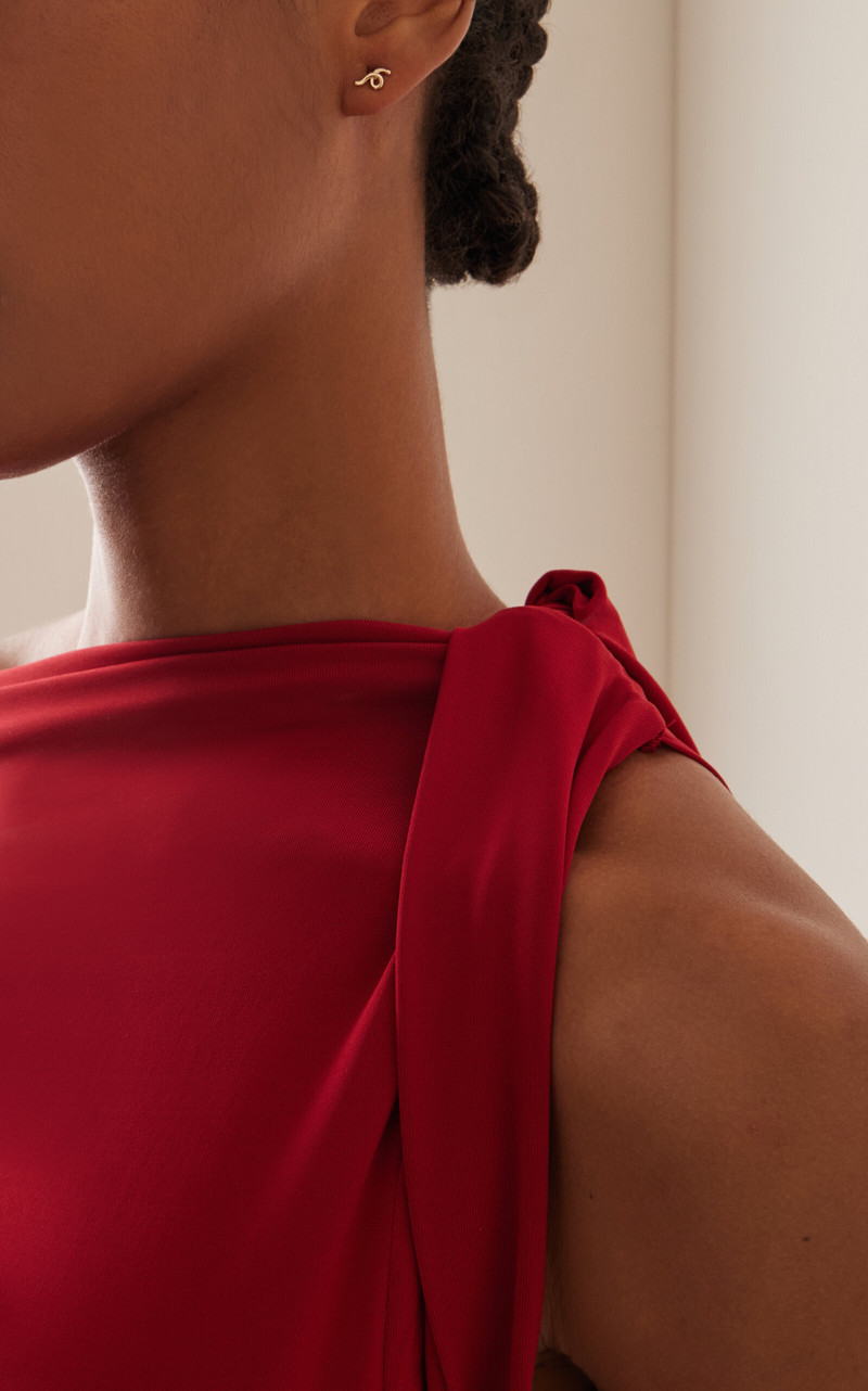 BEA BONGIASCA Mini Loop 9K Yellow Gold Single Earring gold outlook