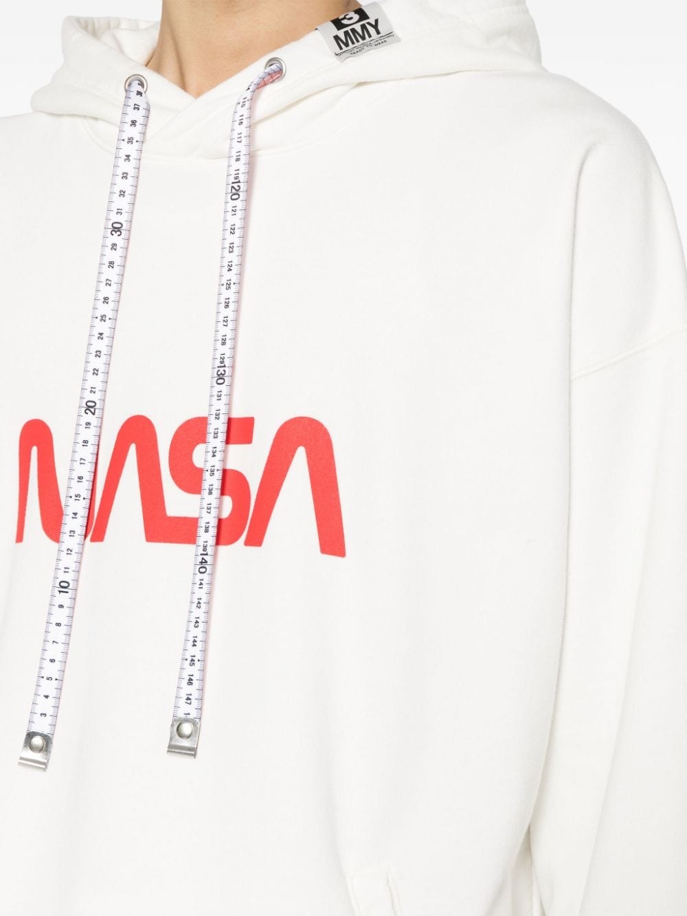 NASA-print cotton hoodie - 5