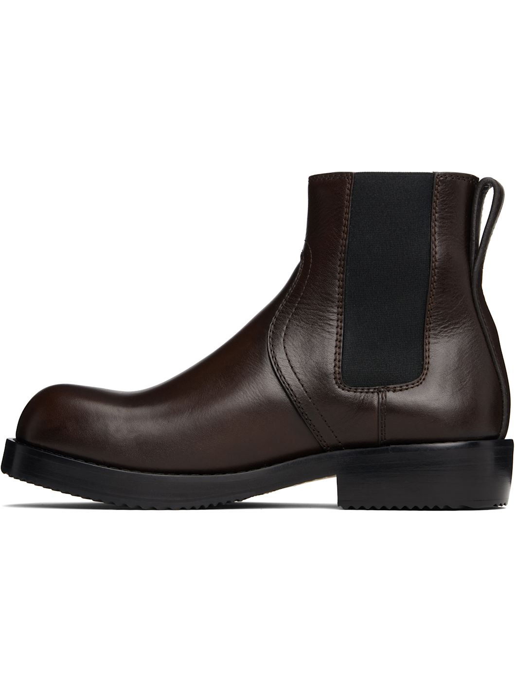 Brown Leather Chelsea Boots - 3