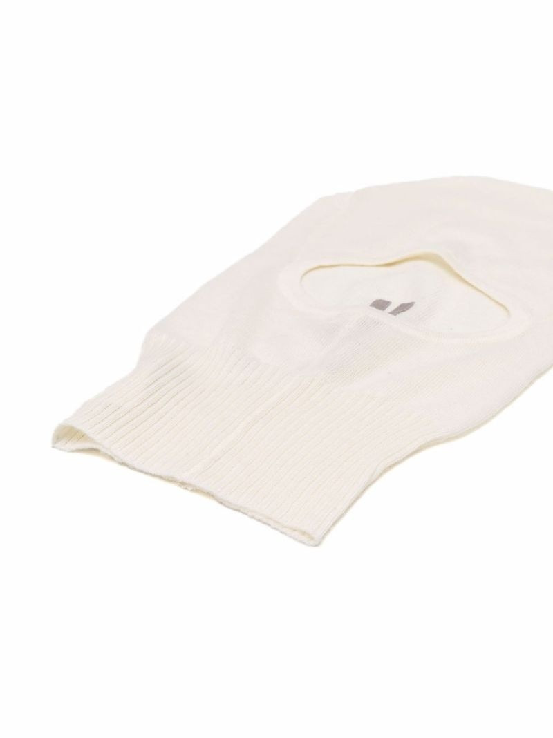Rick Owens Skull balaclava wool-knit hat outlook