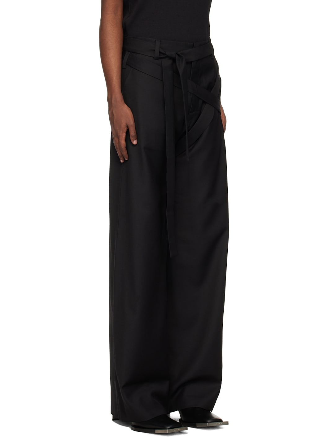 Black Aegis Tailored Trousers - 2