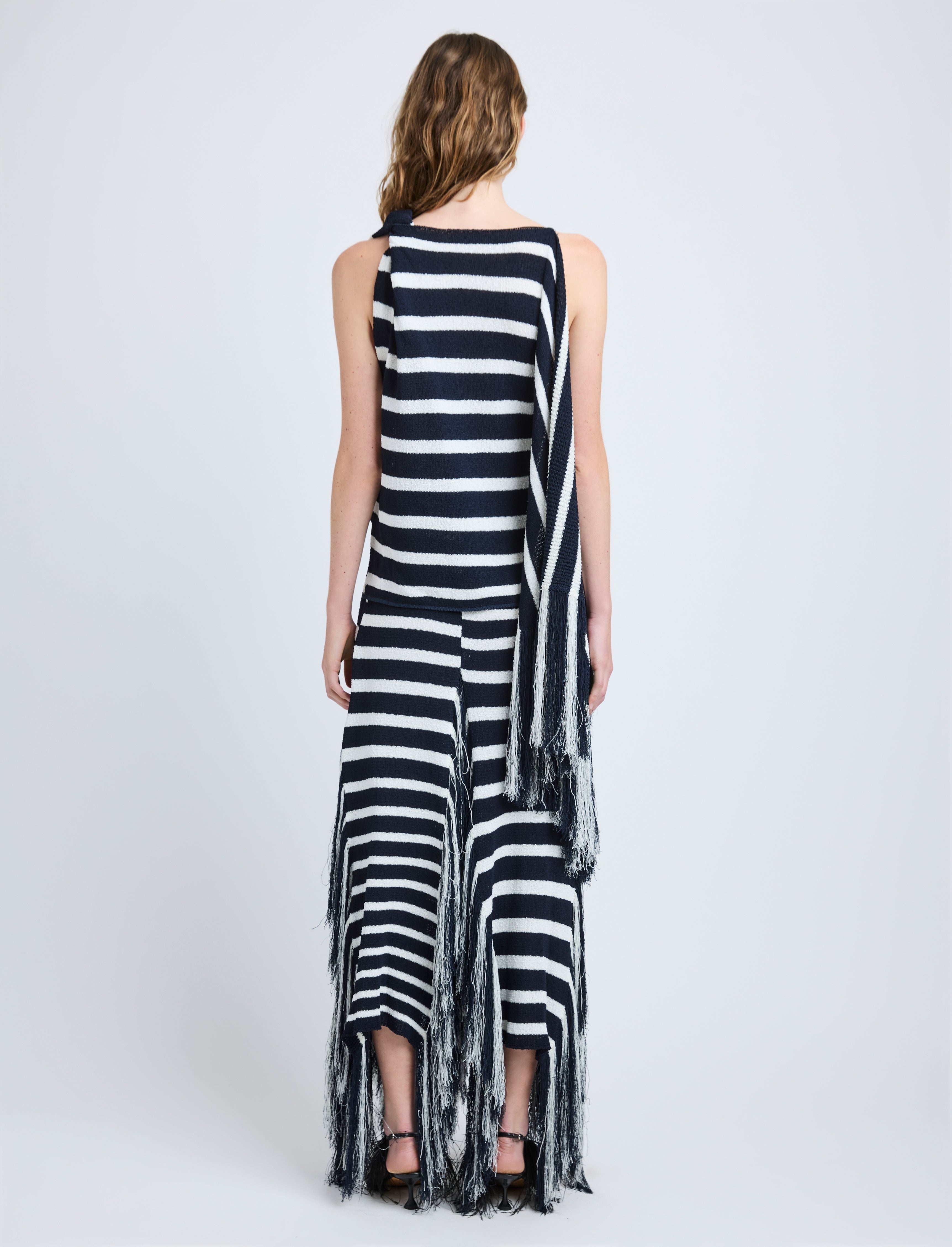 Yves Top in Stripe Fringed Knit - 5