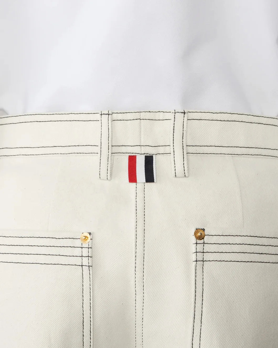 SELVEDGE DENIM WIDE LEG TROUSER - 5
