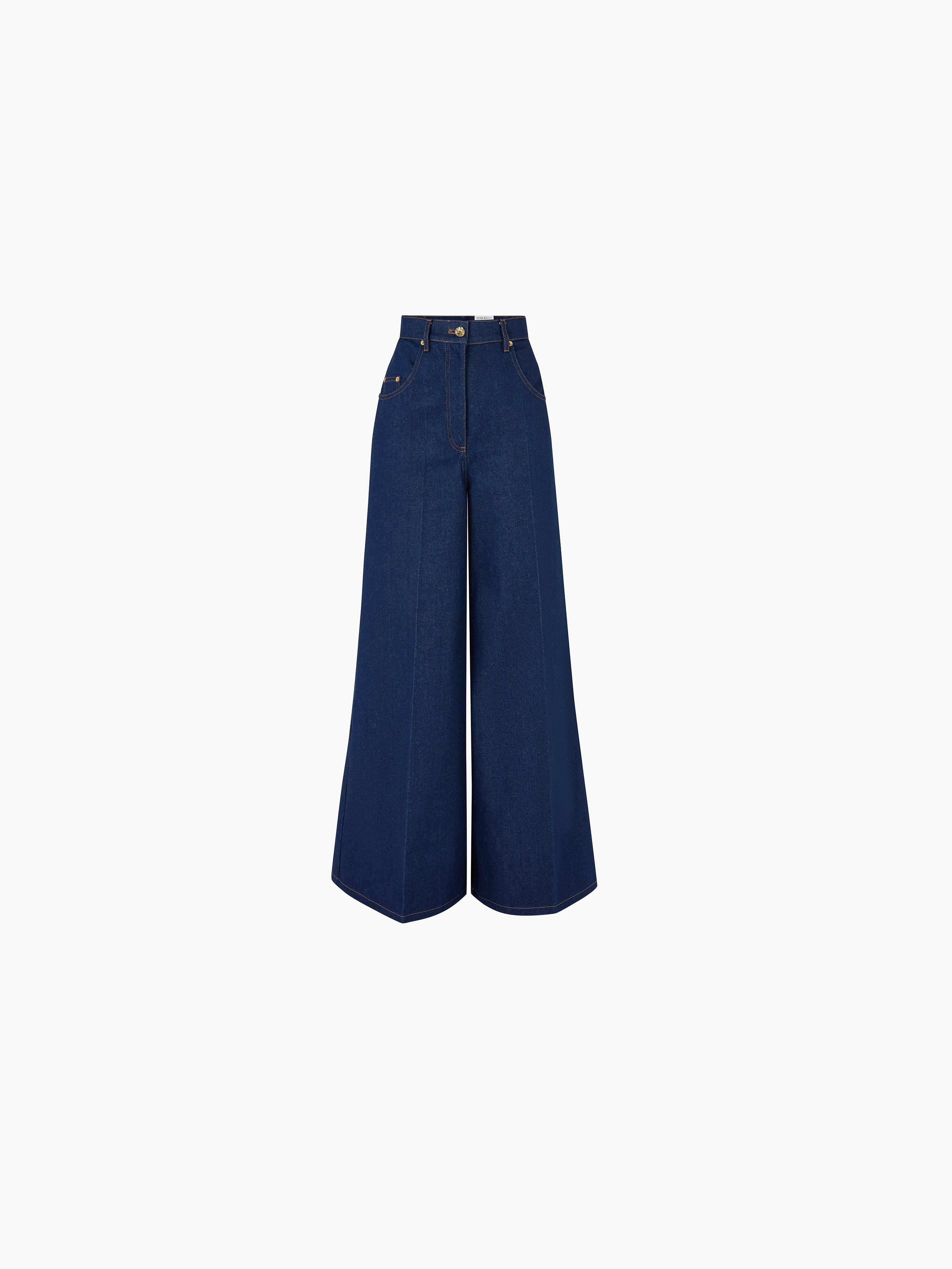 FLARED DENIM PANTS - 4