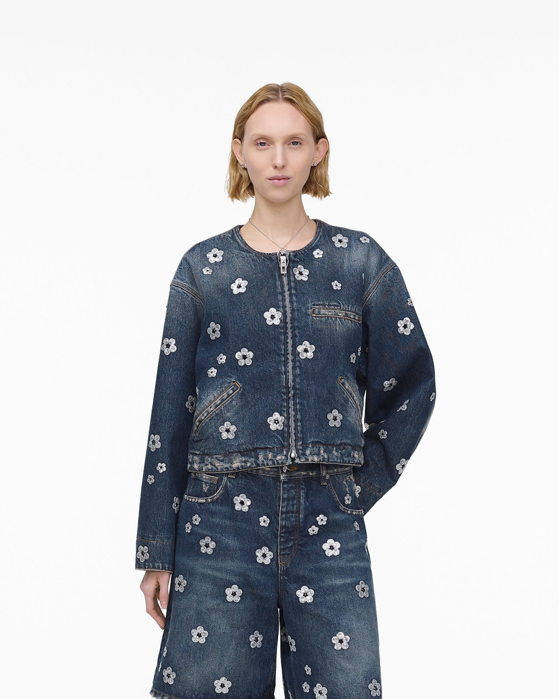 SEQUIN DAISY CROPPED JACKET - 1