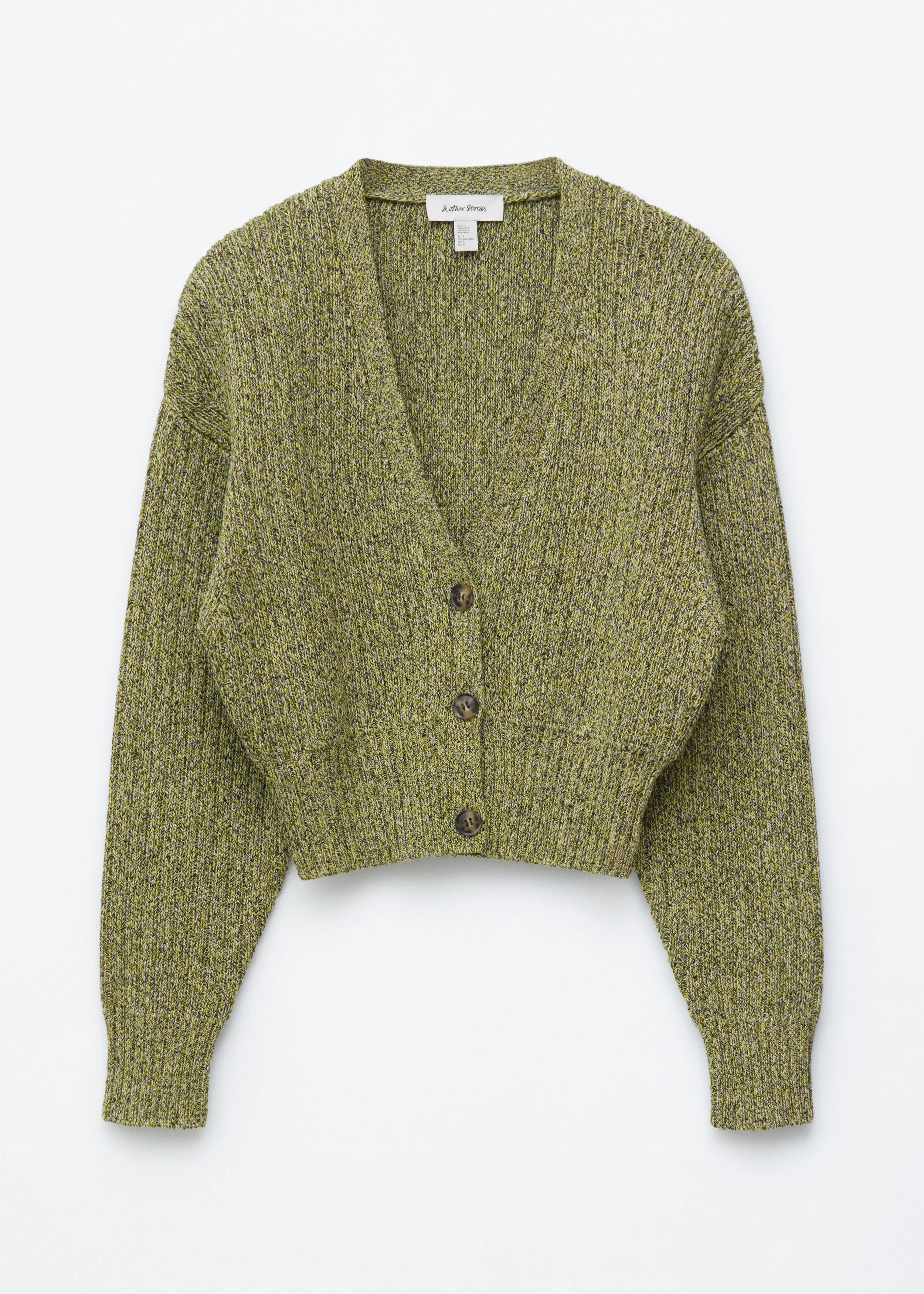Rib-Knit Cotton Cardigan - 1