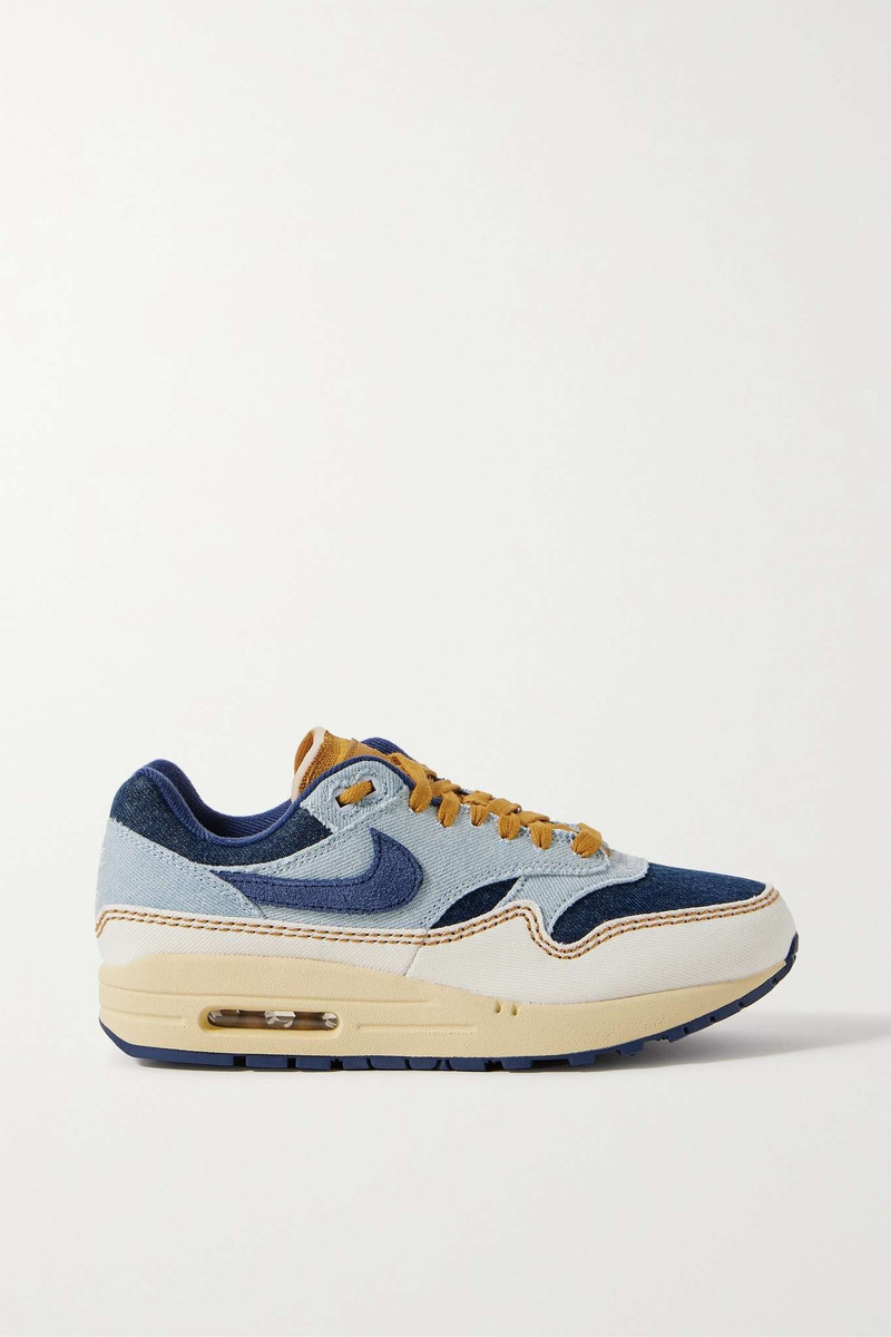 Air Max 1 '87 color-block denim sneakers - 1