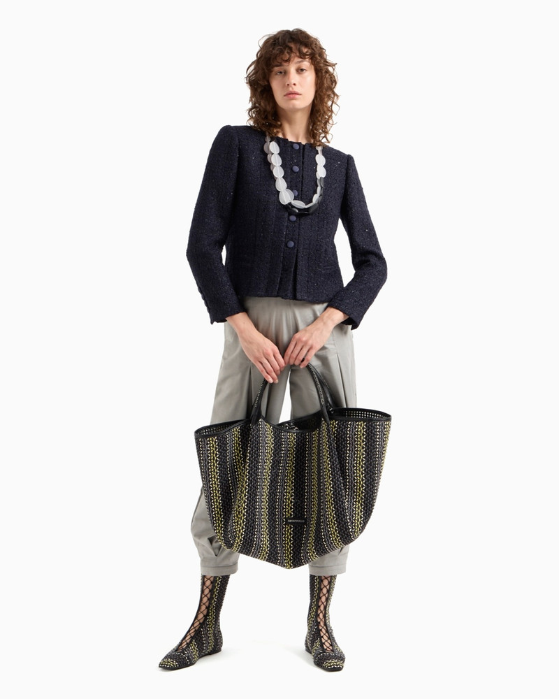 EMPORIO ARMANI LUREX TWEED JACKET outlook