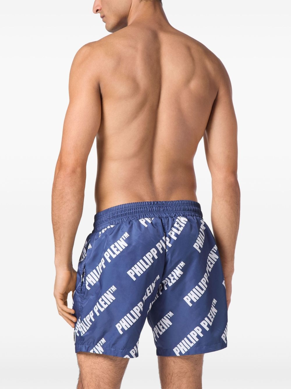logo-print swim shorts - 4