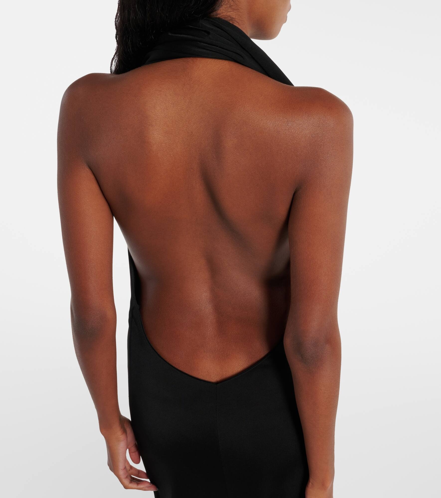 Roza draped jersey gown - 5