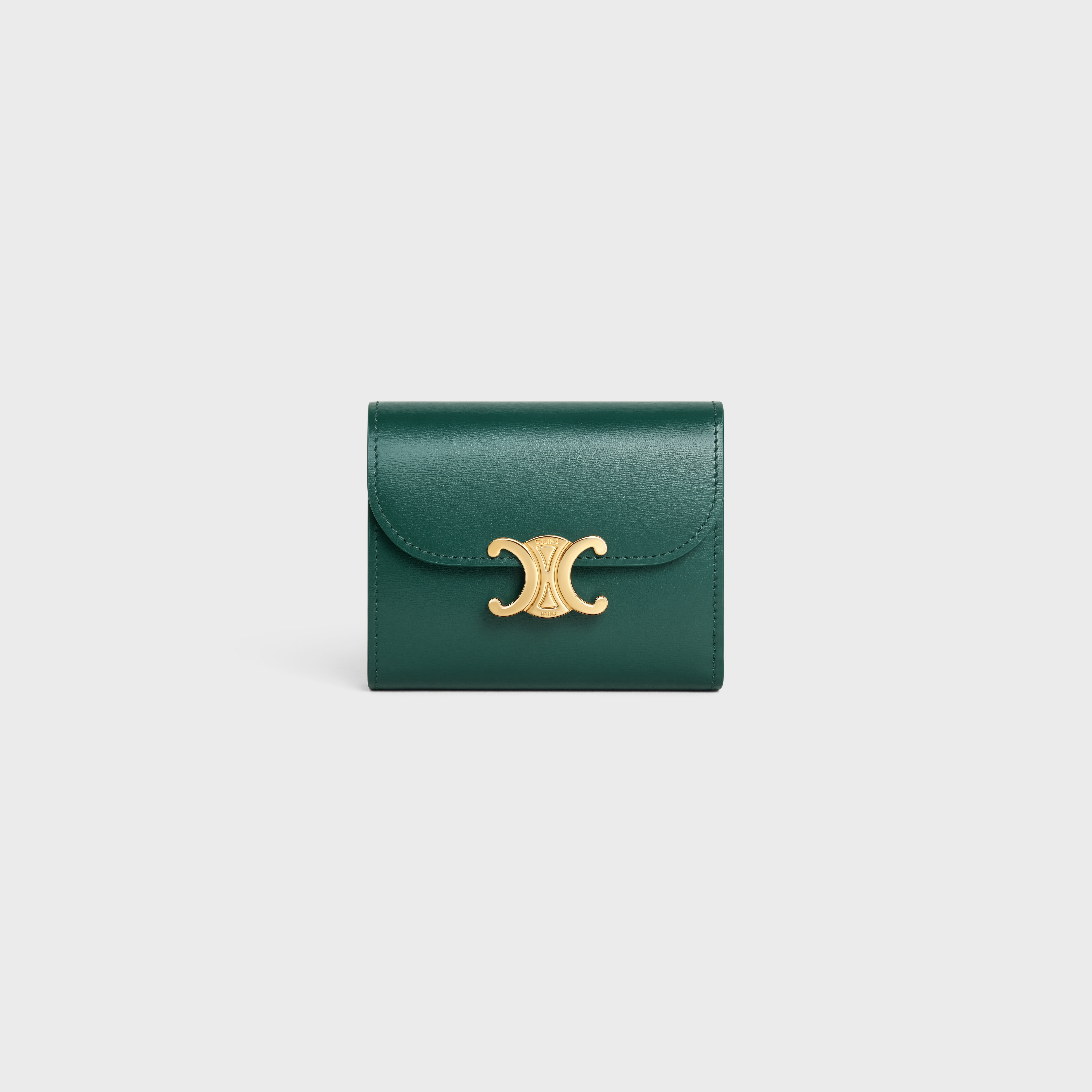 Small Wallet TRIOMPHE in Shiny calfskin - 1