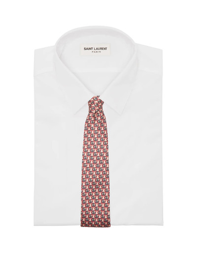 GUCCI GG-heart silk tie outlook