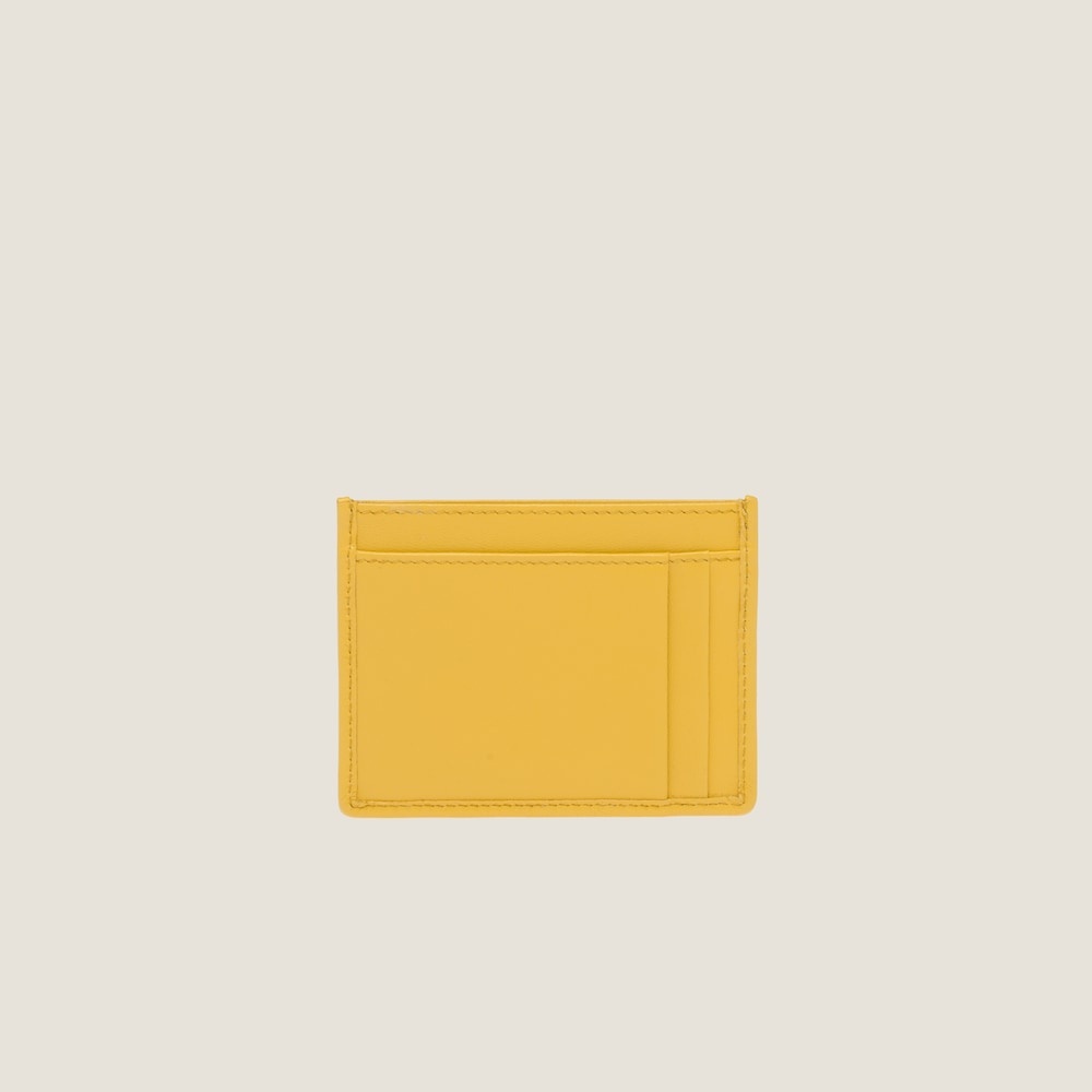 Matelassé nappa leather card holder - 2