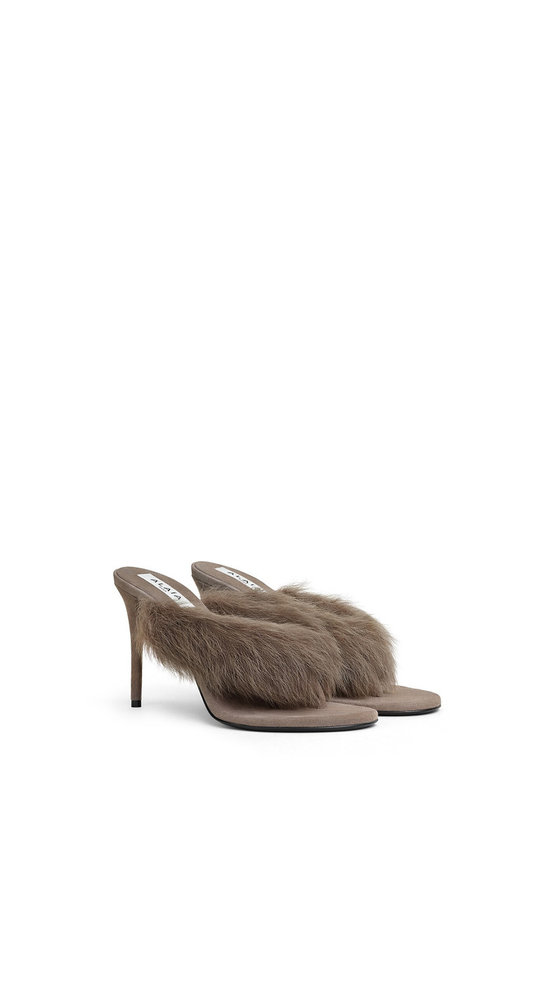 Alaïa HEEL THONG MULES IN LAMBSKIN outlook