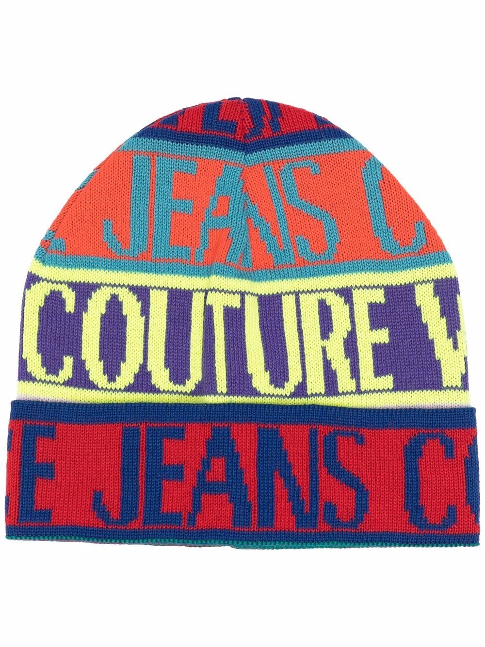 logo-print beanie - 1