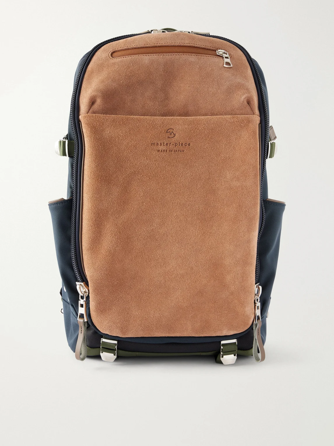 Grave Suede-Trimmed Canvas Backpack - 1