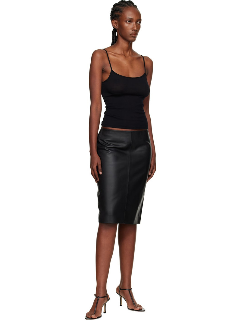 ST. AGNI Black Wool Baby Camisole outlook