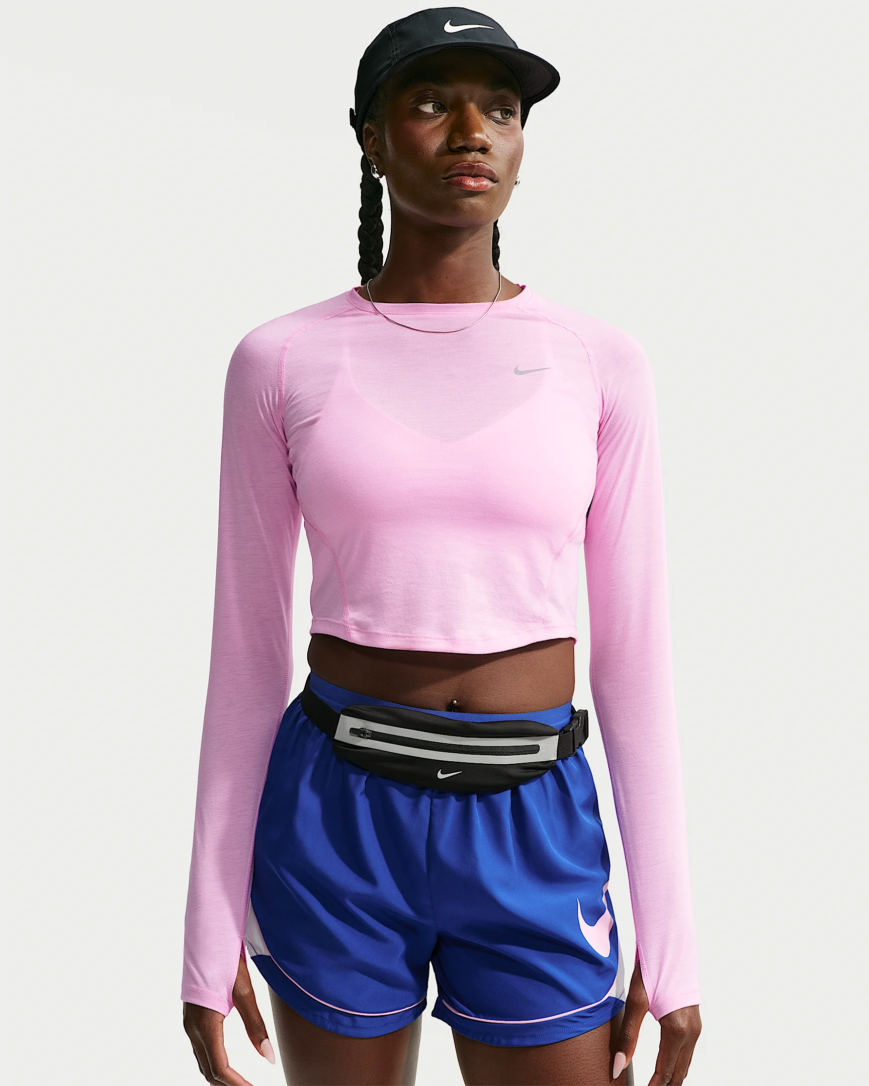 Nike Tempo Women's Dri-FIT Cropped Long-Sleeve Running Top - 1