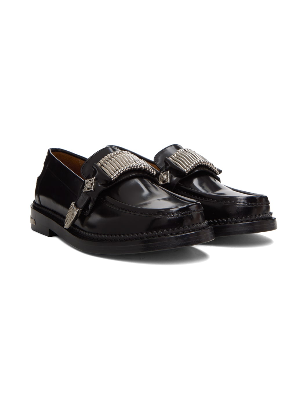 Black Polido Loafers - 4