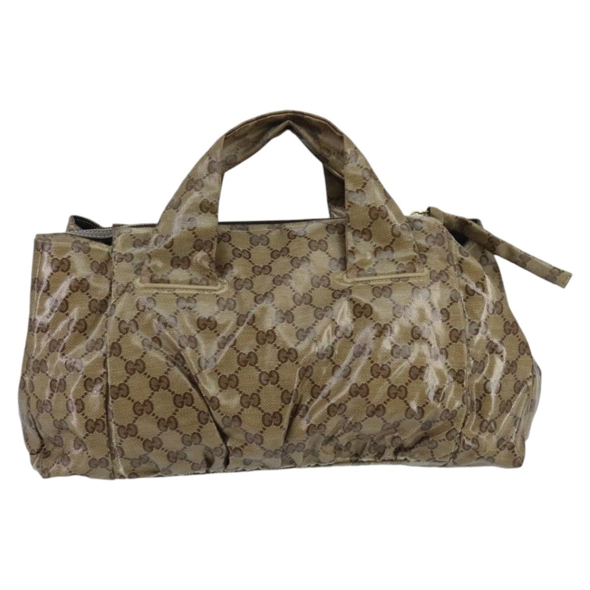 GUCCI GG Crystal Hand Bag Beige Gold - 2
