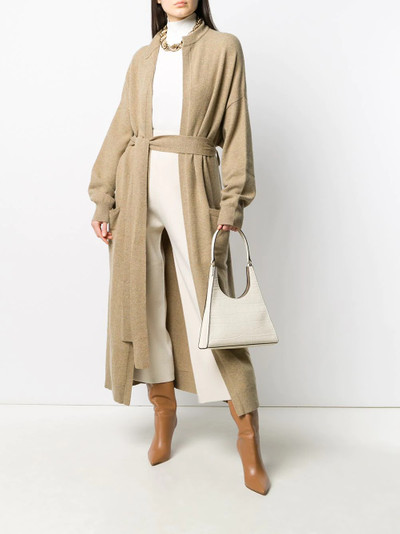 extreme cashmere long cashmere tied waist cardigan outlook