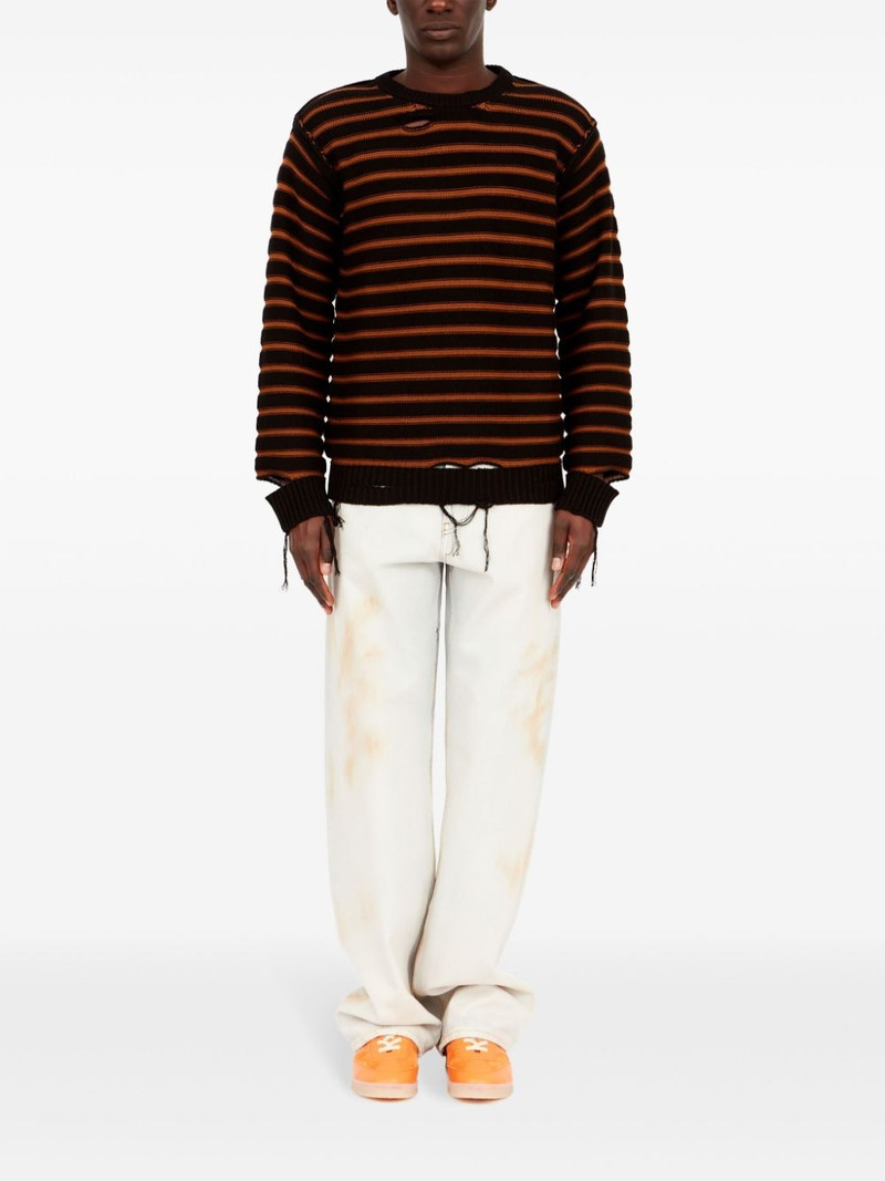 MM6 Maison Margiela stripe-pattern jumper outlook