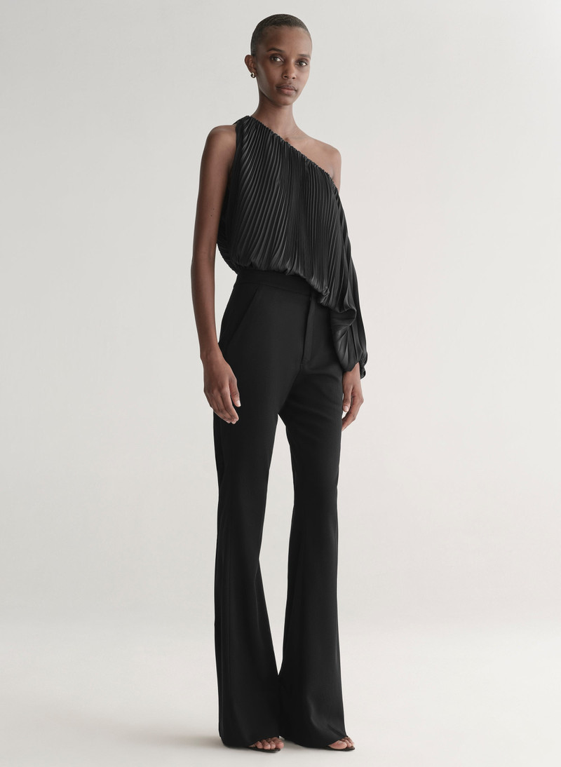Mara Satin Pleated Asymmetric Top 4