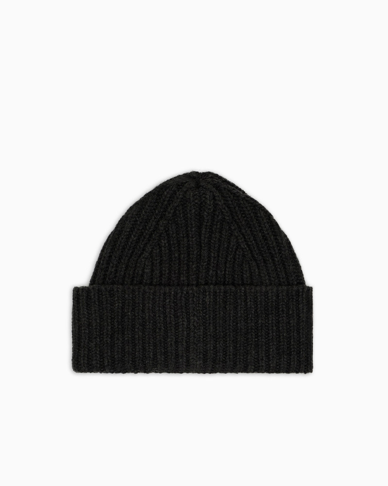 GIORGIO ARMANI GIORGIO ARMANI NEVE RIBBED CASHMERE BEANIE outlook