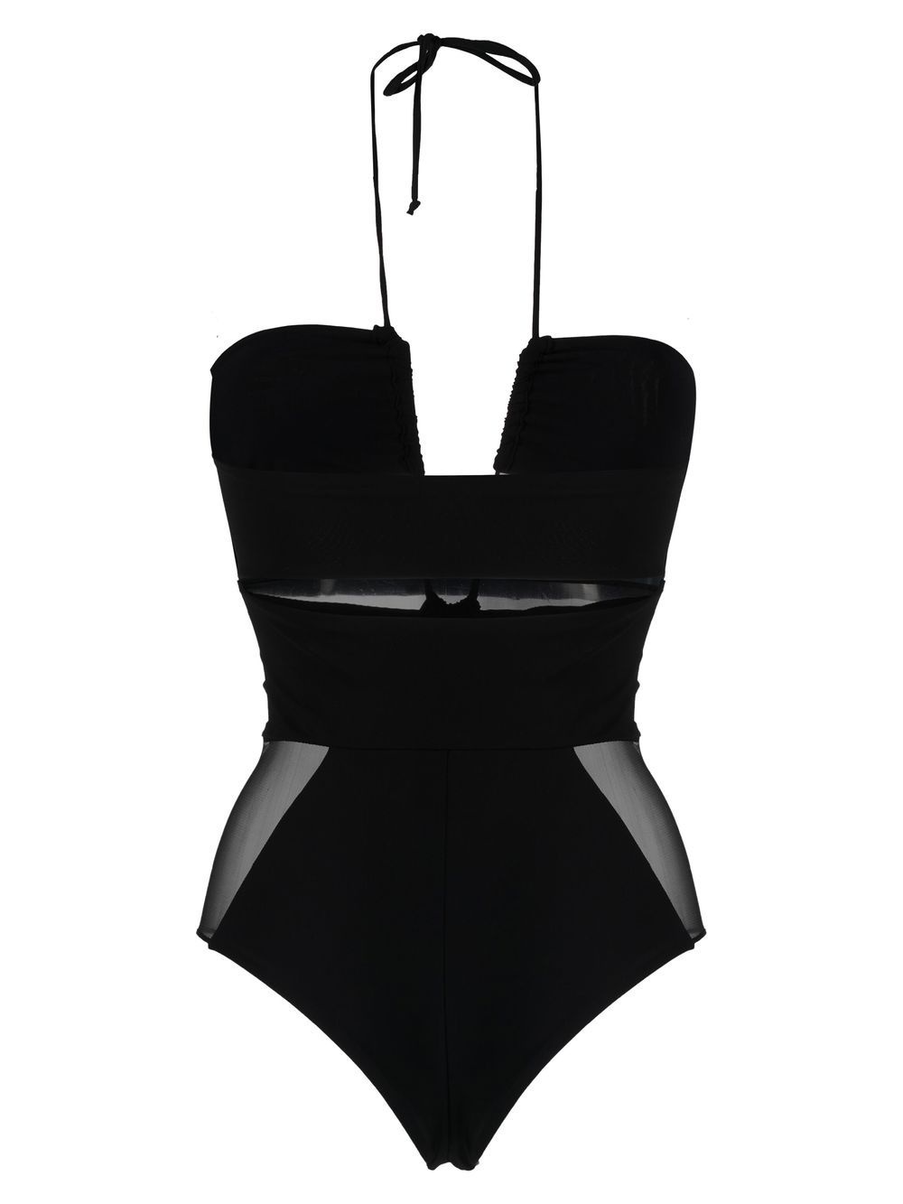 sheer-panelled cut-out swimsuit - 2