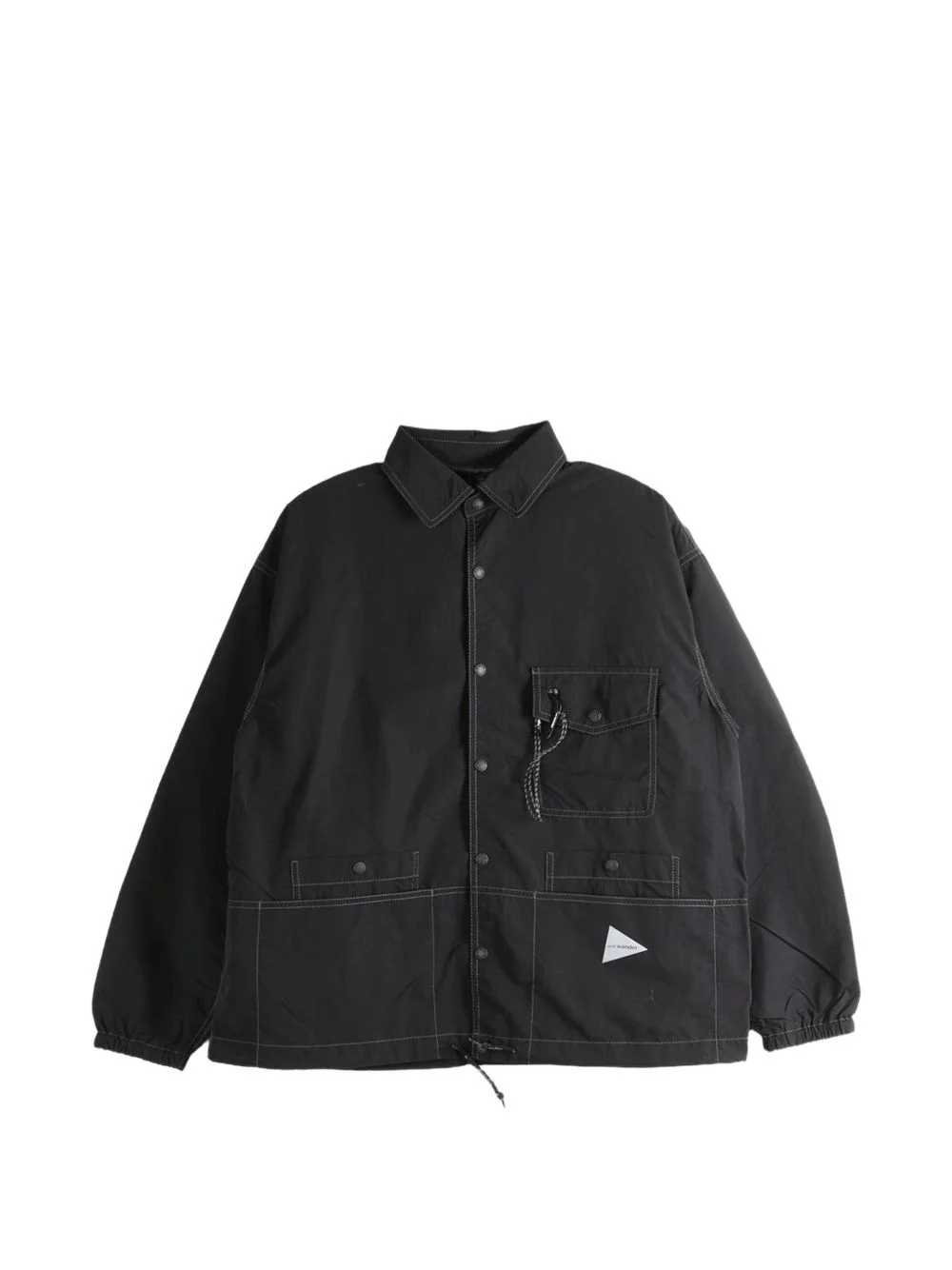 contrast-stitch pocket-detail jacket - 1