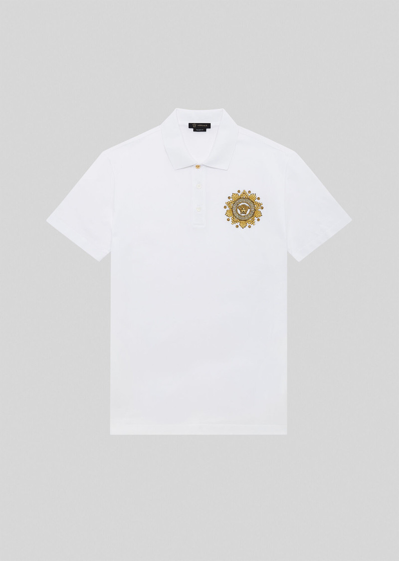 Medusa Embroidered Polo Shirt 1